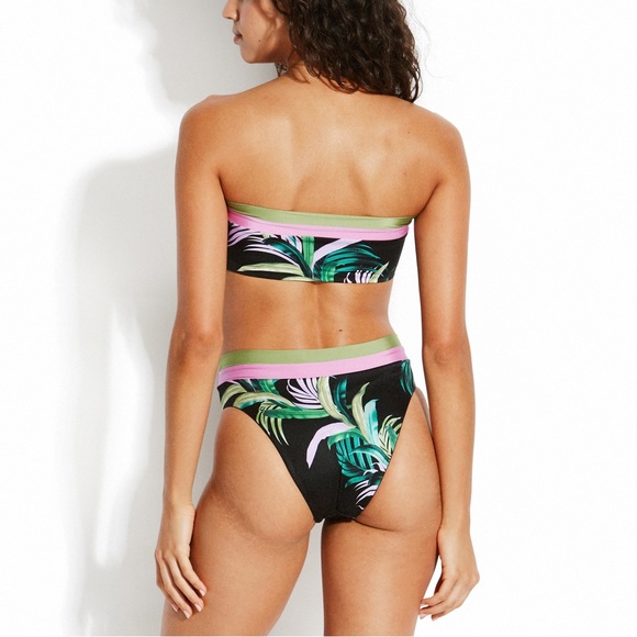 Seafolly Las Palms Hi Rise Bikini Bottoms - Picture 2 of 5